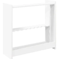 vidaXL Biljartkeu standaard Bewerkt hout 60 x 20 x 57 cm Wit