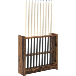 vidaXL Biljartkeu standaard Bewerkt hout 60 x 20 x 57 cm Wit