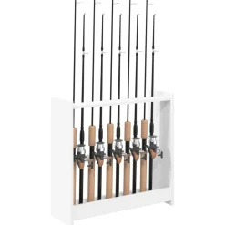 vidaXL Biljartkeu standaard Bewerkt hout 60 x 20 x 57 cm Wit
