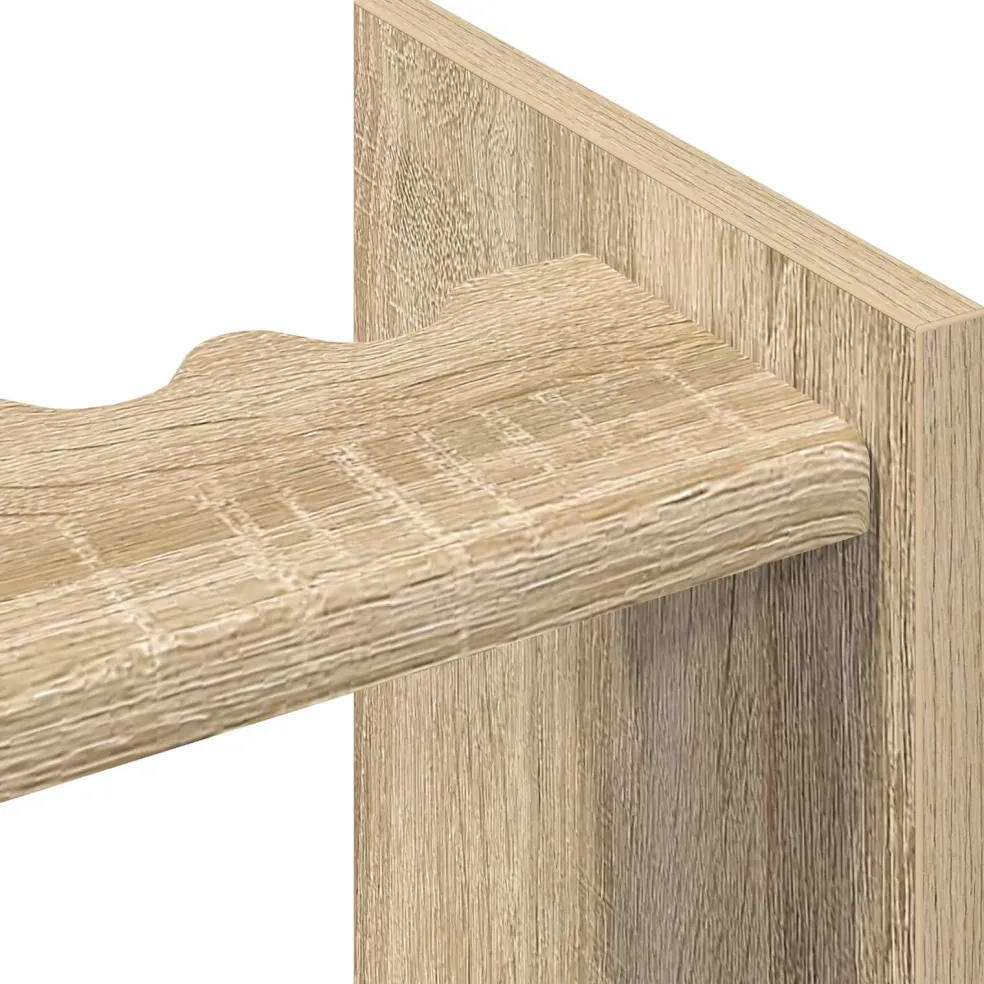 vidaXL Biljartkeu standaard Bewerkt hout 60 x 20 x 57 cm Sonoma Eiken