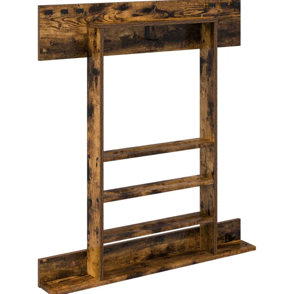 vidaXL Biljartkeu standaard Bewerkt hout 93 x 12 x 103 cm