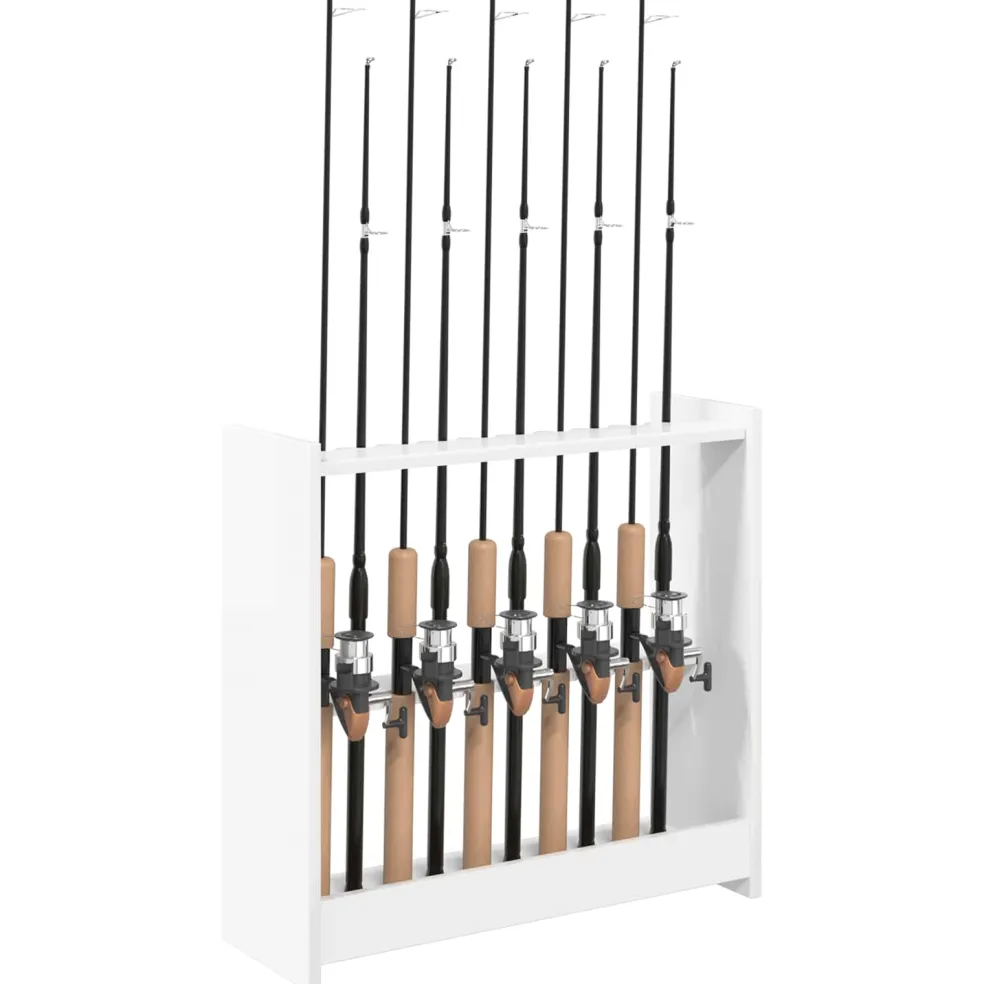 vidaXL Biljartkeu standaard Bewerkt hout 60 x 20 x 57 cm Glanzend Wit