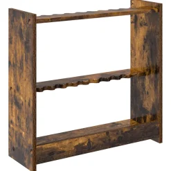 vidaXL Biljartkeu standaard Bewerkt hout 60 x 20 x 57 cm Gerookt eiken