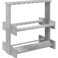 vidaXL Biljartkeu standaard Bewerkt hout 60 x 35 x 60 cm Betongrijs