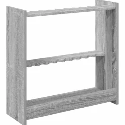 vidaXL Biljartkeu standaard Bewerkt hout 60 x 20 x 57 cm Grijs Sonoma