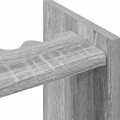 vidaXL Biljartkeu standaard Bewerkt hout 60 x 20 x 57 cm Grijs Sonoma