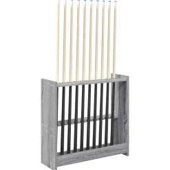vidaXL Biljartkeu standaard Bewerkt hout 60 x 20 x 57 cm Grijs Sonoma