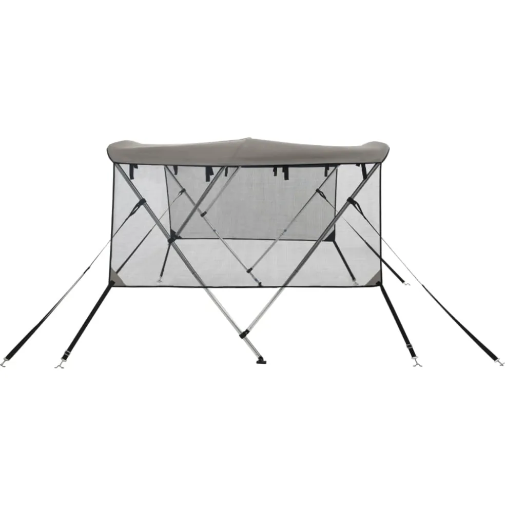 vidaXL Biminitop 3 bogen met mesh zijwanden 183x(137-152)x137 cm