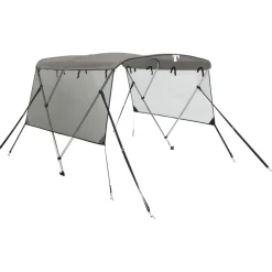 vidaXL Biminitop 3 bogen met mesh zijwanden 183x(137-152)x137 cm