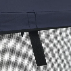 vidaXL Biminitop 3 bogen met mesh zijwanden 183x(137-152)x137 cm