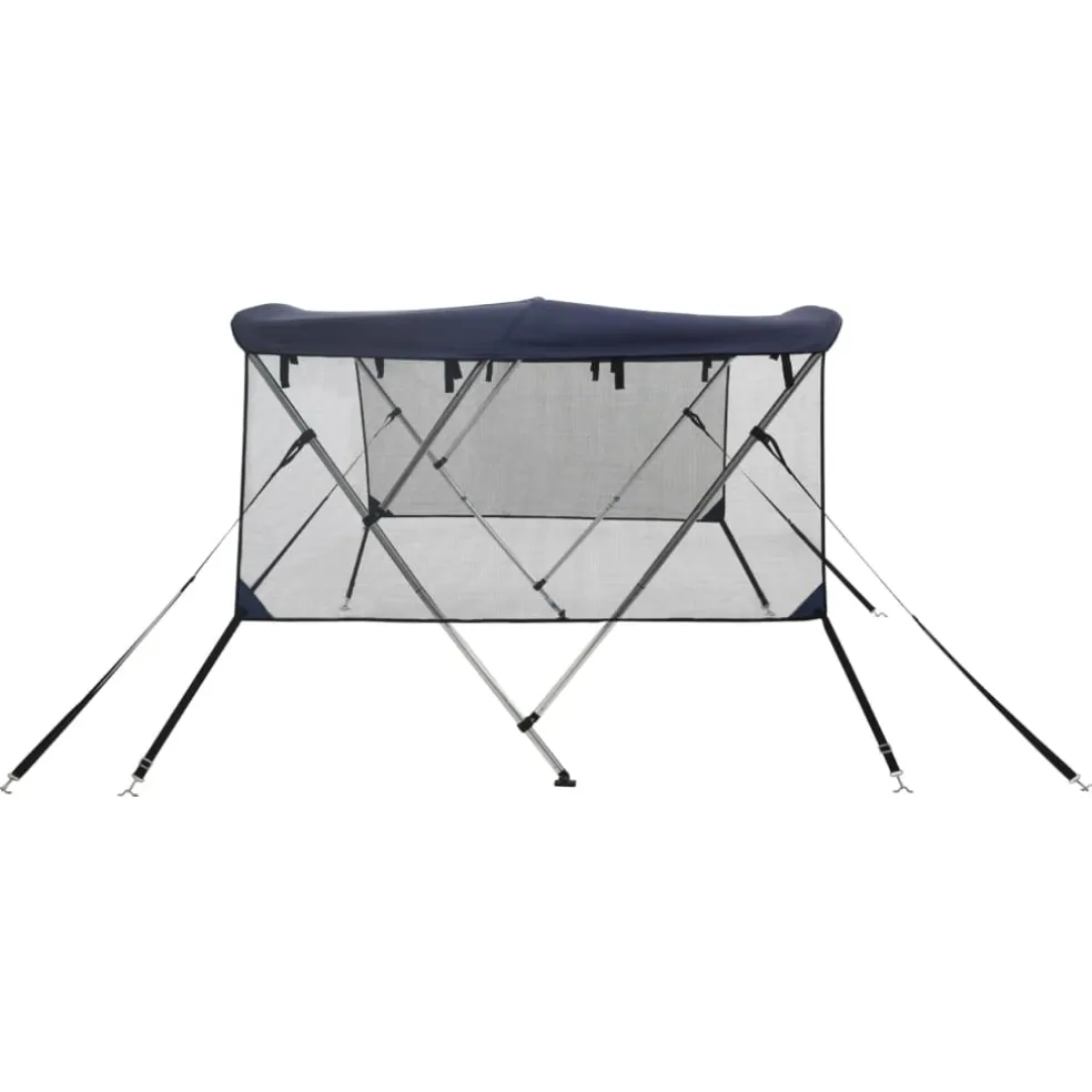 vidaXL Biminitop 3 bogen met mesh zijwanden 183x(137-152)x137 cm