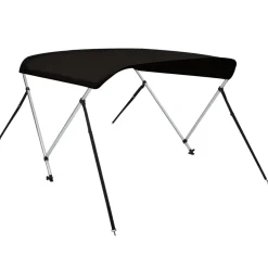 vidaXL Biminitop 2 bogen 150x120x110 cm zwart