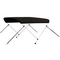 vidaXL Biminitop 2 bogen 150x120x110 cm zwart