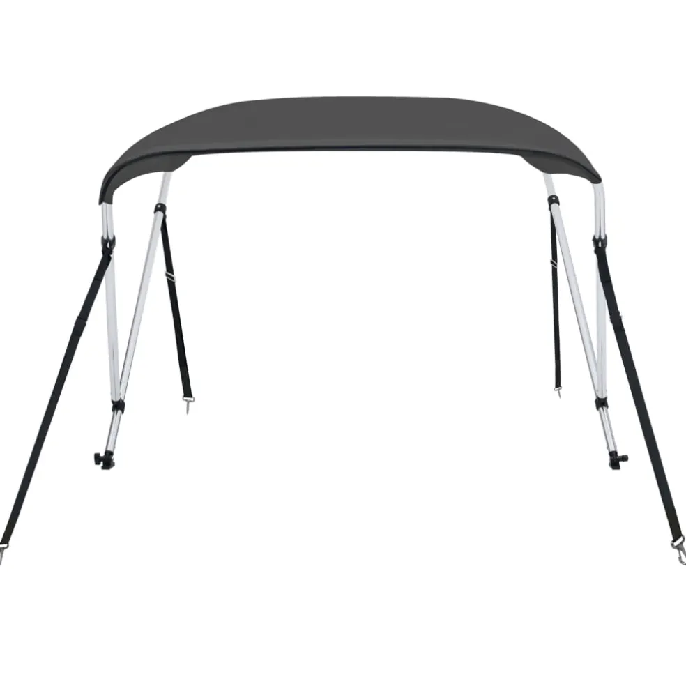 vidaXL Biminitop 2-boogs 150x120x110 cm antracietkleurig
