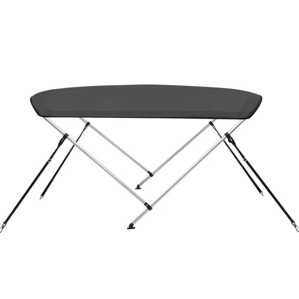 vidaXL Biminitop 2-boogs 150x120x110 cm antracietkleurig