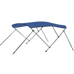 vidaXL Biminitop 3-boogs 183x140x137 cm blauw