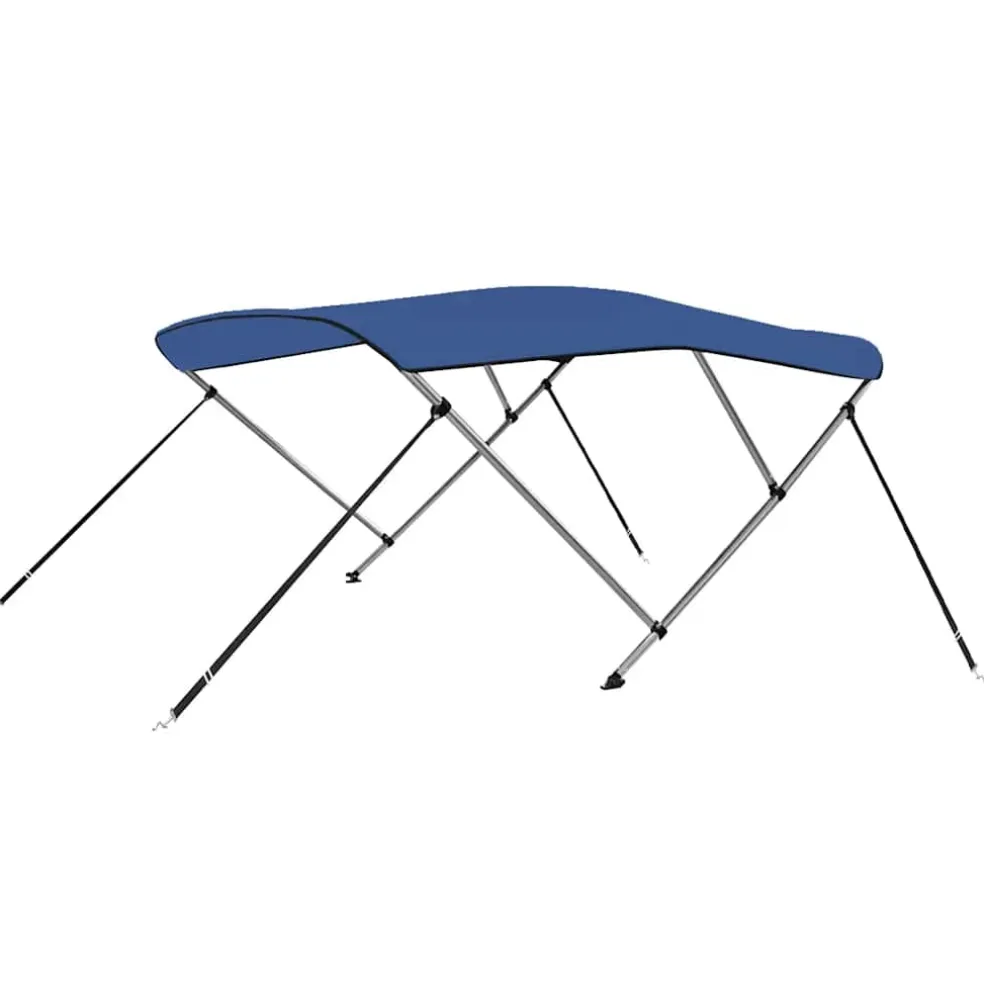 vidaXL Biminitop 3-boogs 183x140x137 cm blauw