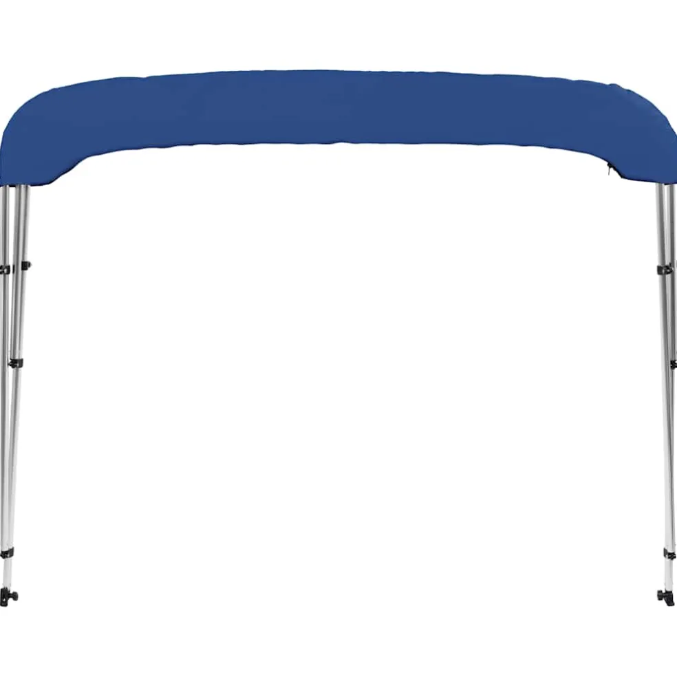 vidaXL Biminitop 3-boogs 183x140x137 cm blauw