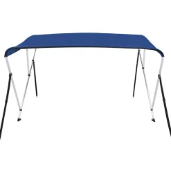 vidaXL Biminitop 3-boogs 183x140x137 cm blauw