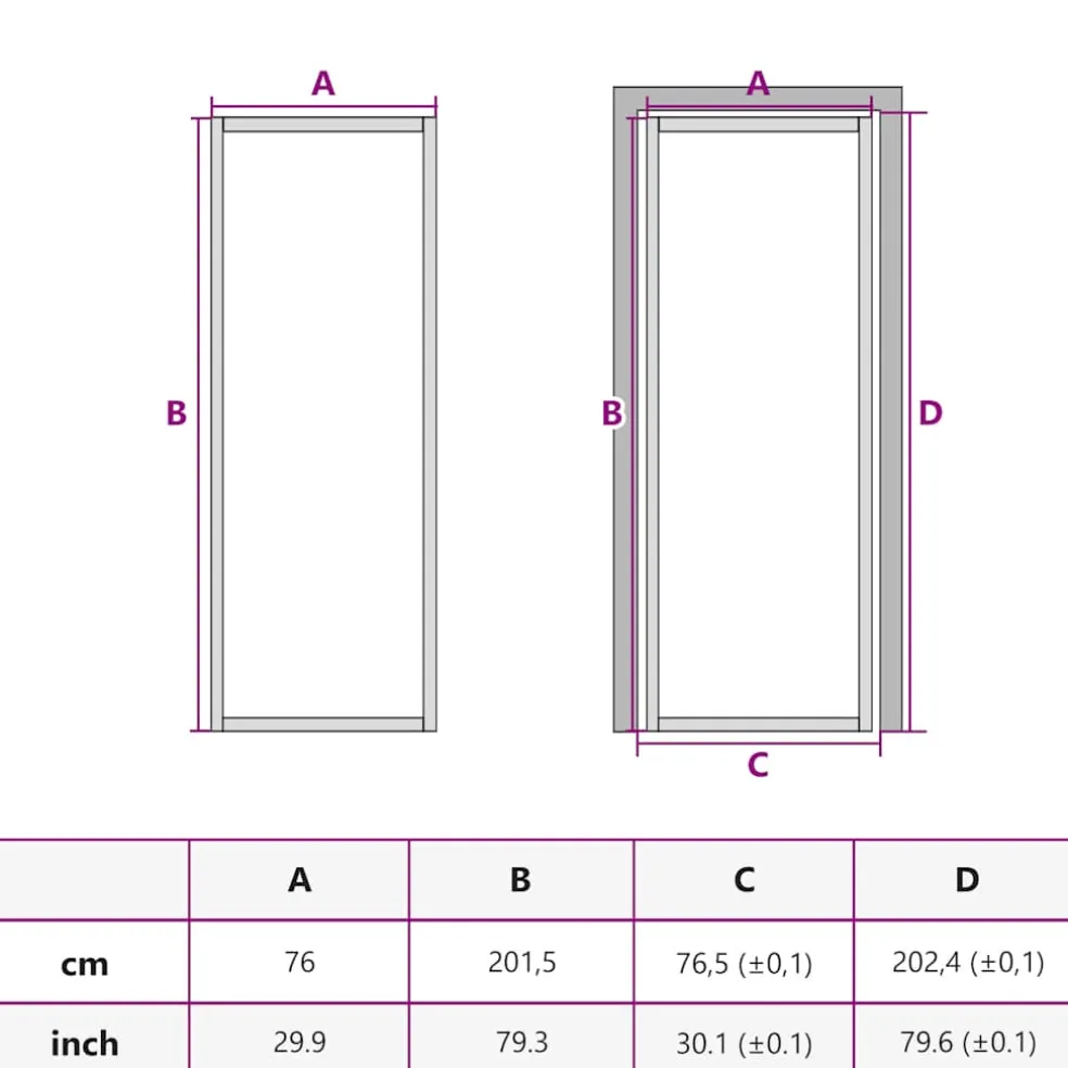 vidaXL Binnendeur 76x201,5 cm gehard glas en aluminium smal zwart