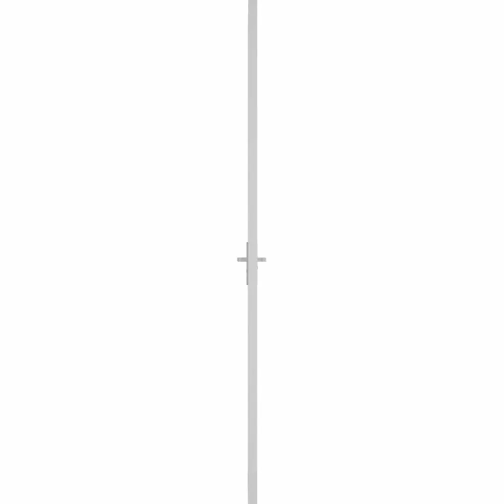 vidaXL Binnendeur 76x201,5 cm matglas en aluminium wit