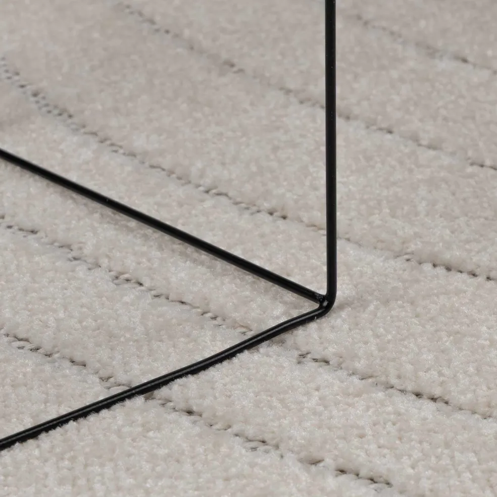 vidaXL Binnen- en buitentapijt PALMERAS Crème 150 x 80 cm Polyester