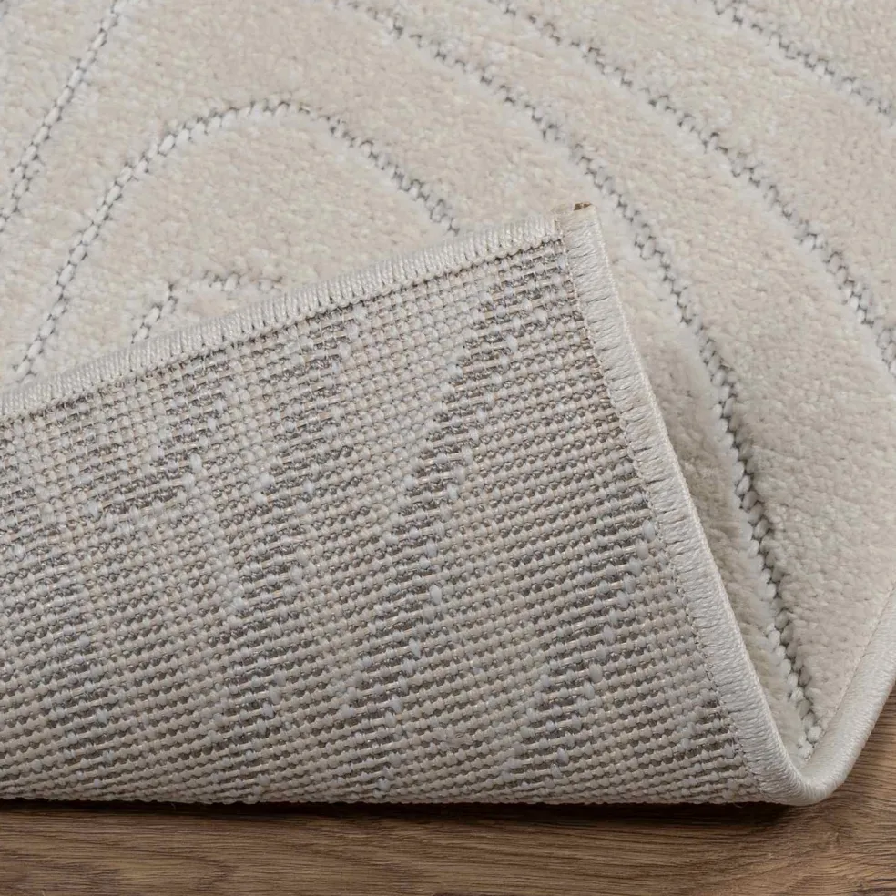 vidaXL Binnen- en buitentapijt PALMERAS Crème 150 x 80 cm Polyester
