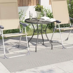 vidaXL Binnen- en buitentapijt PALMERAS Crème 150 x 80 cm Polyester