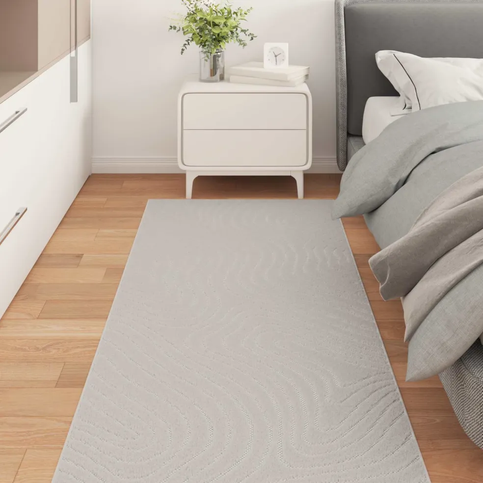 vidaXL Binnen- en buitentapijt PALMERAS Crème 150 x 80 cm Polyester