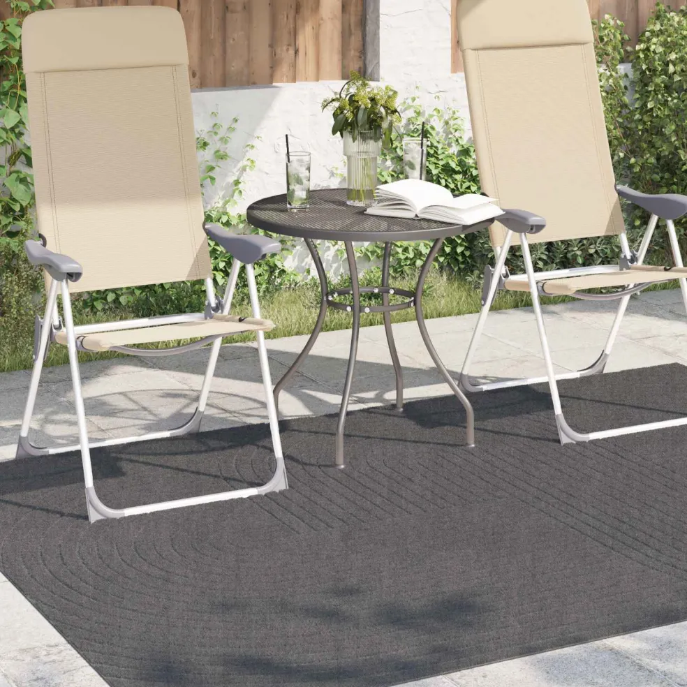 vidaXL Binnen- en buitentapijt PALMERAS Antraciet 170 x 120 cm