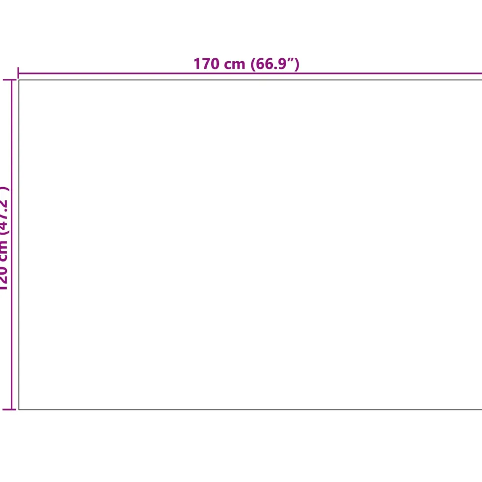 vidaXL Binnen- en buitentapijt PALMERAS Antraciet 170 x 120 cm