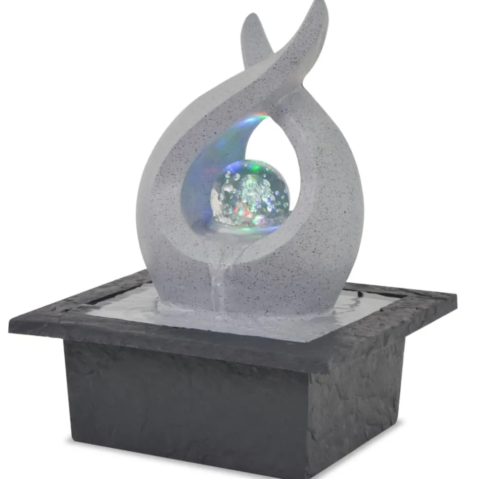 vidaXL Binnenfontein met LED-verlichting polyresin