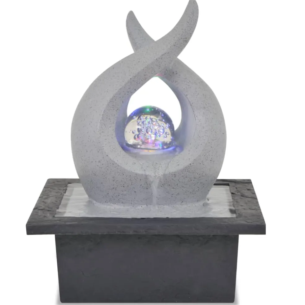 vidaXL Binnenfontein met LED-verlichting polyresin