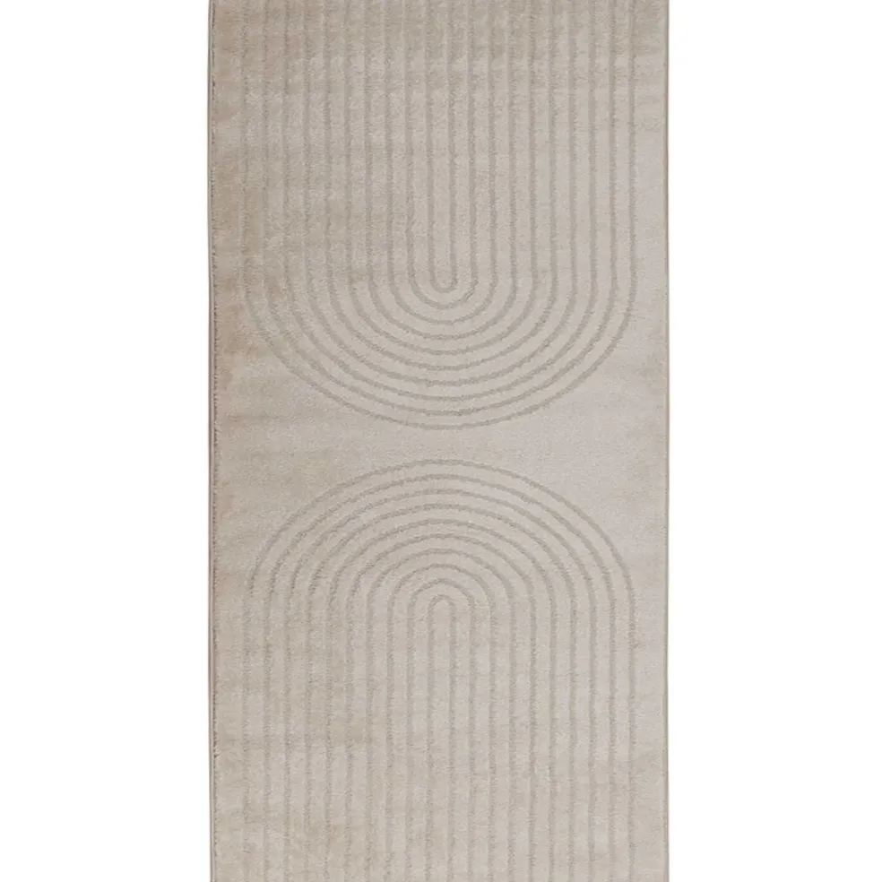 vidaXL Binnen kleed GALATI Beige 150 x 80 cm Polyester
