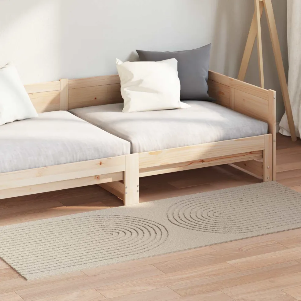 vidaXL Binnen kleed GALATI Beige 150 x 80 cm Polyester
