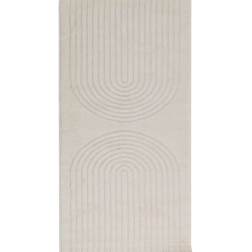 vidaXL Binnen kleed GALATI Crèmekleurig 150 x 80 cm Polyester
