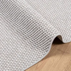 vidaXL Binnen kleed LUGO Crème en Grijs 80 x 150 cm Polyester