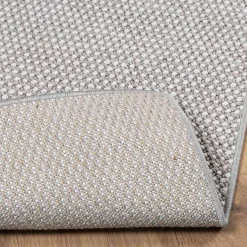vidaXL Binnen kleed LUGO Crème en Grijs 80 x 150 cm Polyester