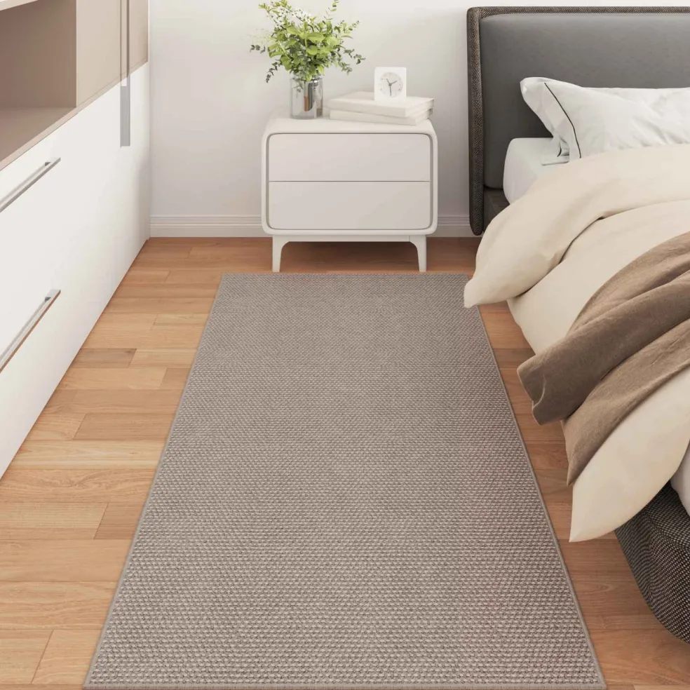 vidaXL Binnen kleed LUGO Crème en Taupe 80 x 150 cm Polyester