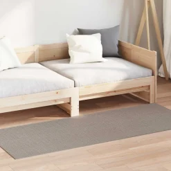 vidaXL Binnen kleed LUGO Crème en Taupe 80 x 150 cm Polyester