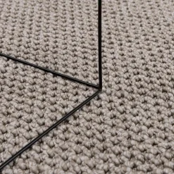 vidaXL Binnen kleed LUGO Crème en Taupe 80 x 150 cm Polyester