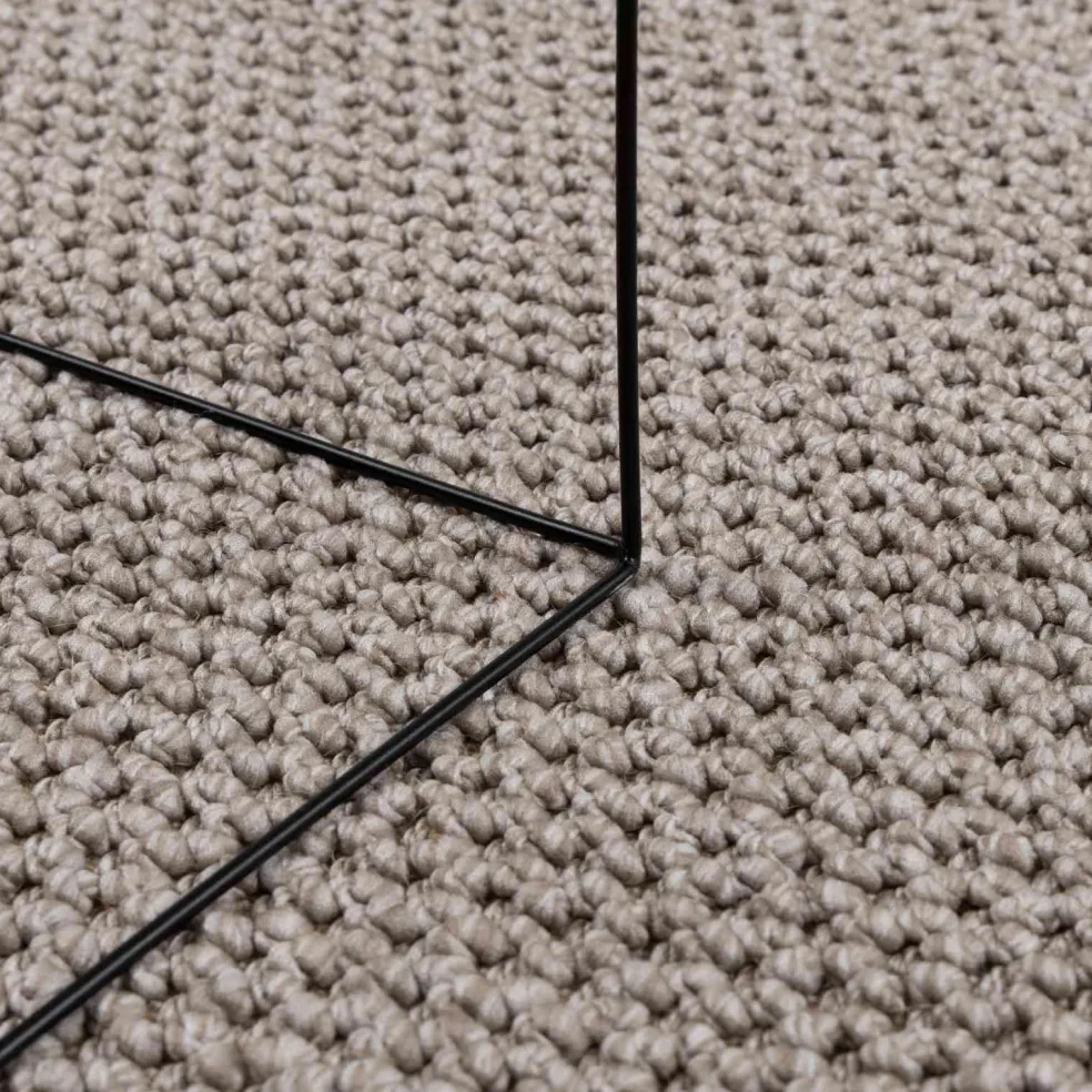 vidaXL Binnen kleed LUGO Crème en Taupe 80 x 150 cm Polyester