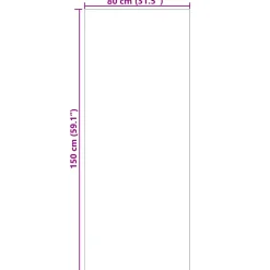 vidaXL Binnen kleed LUGO Crèmekleurig 150 x 80 cm Polyester
