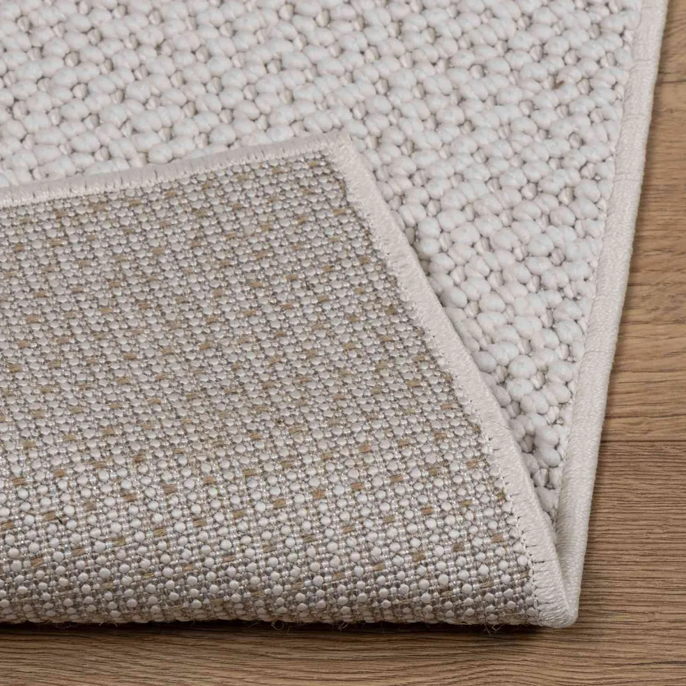 vidaXL Binnen kleed LUGO Crèmekleurig 150 x 80 cm Polyester