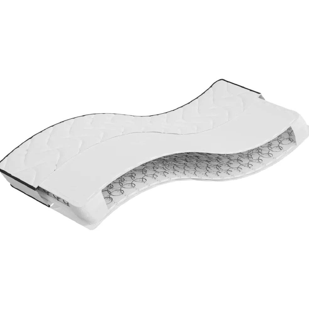 vidaXL Binnenveringmatras middelhard 80x200 cm