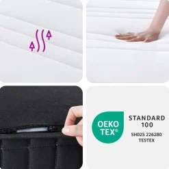 vidaXL Binnenveringmatras middelhard 80x200 cm