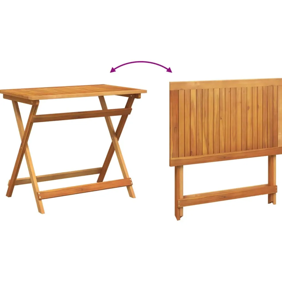 vidaXL Bistroset 5 st Olie naturel Massief Acaciahout