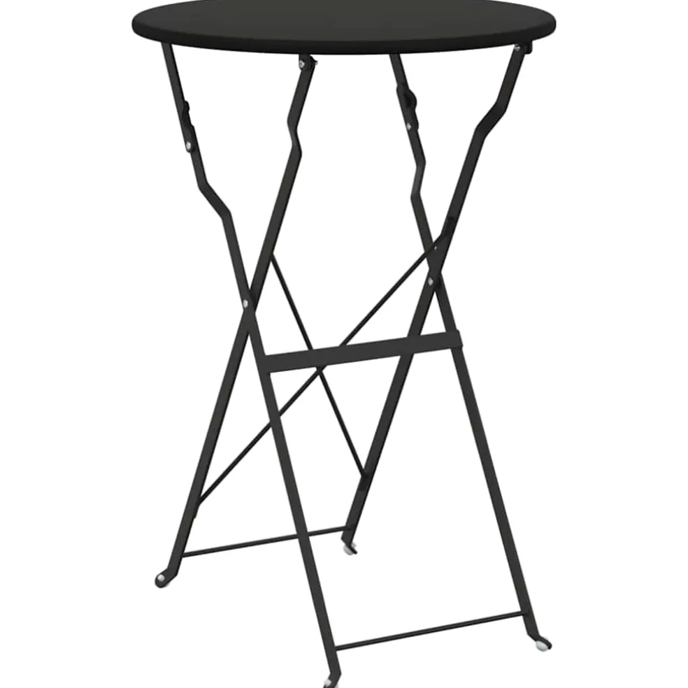 vidaXL Bistrotafel Antraciet Ø 50 x 71 cm Poedercoating staal