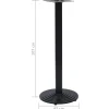 vidaXL Bistrotafelpoot Ø43x107 cm gietijzer zwart