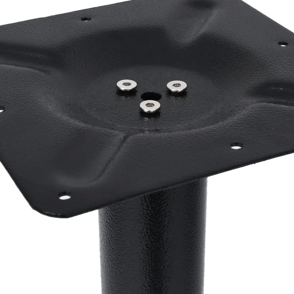 vidaXL Bistrotafelpoot Ø43x107 cm gietijzer zwart